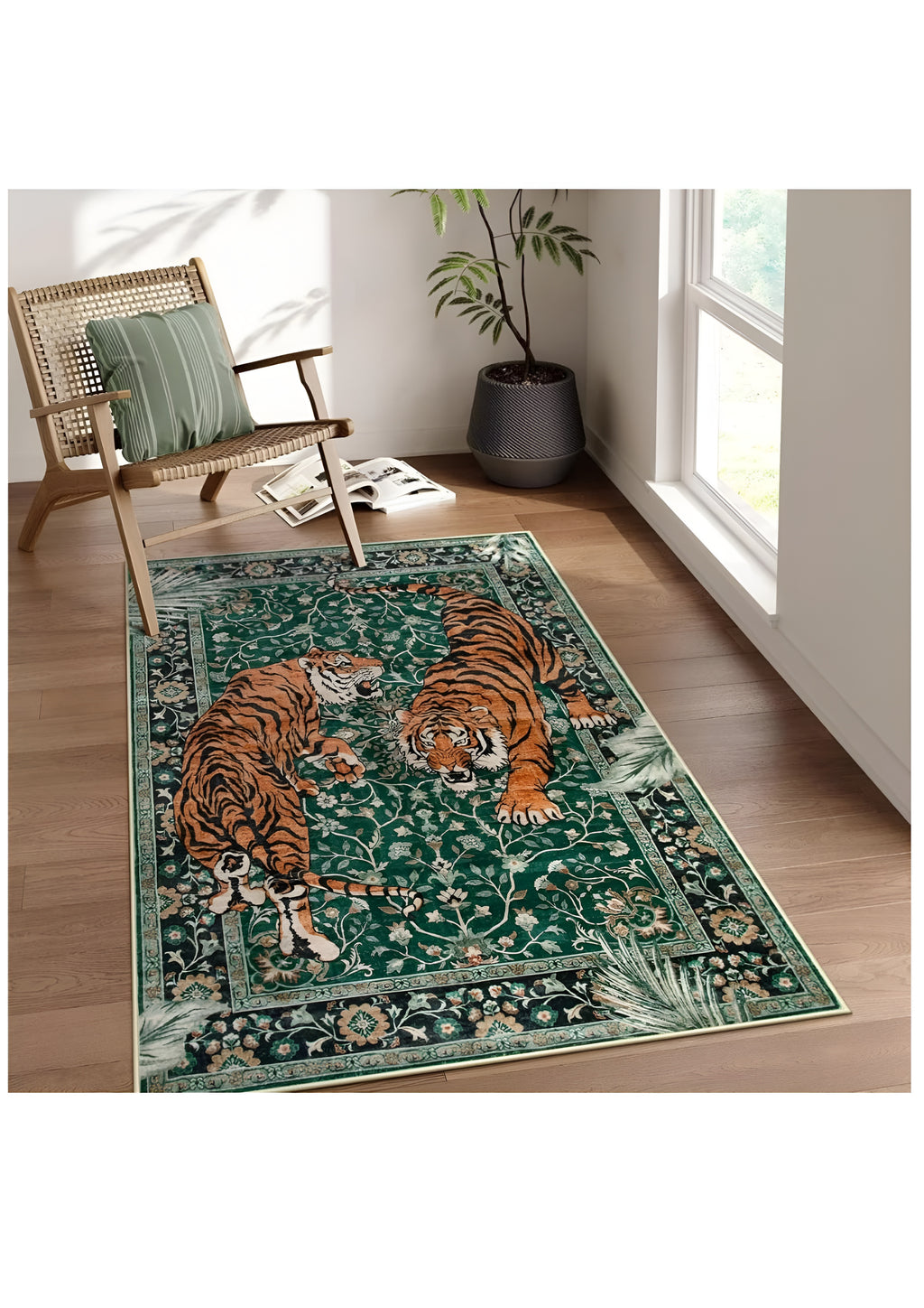 Tiger Tapestry Carpet Rug Anti-Slip