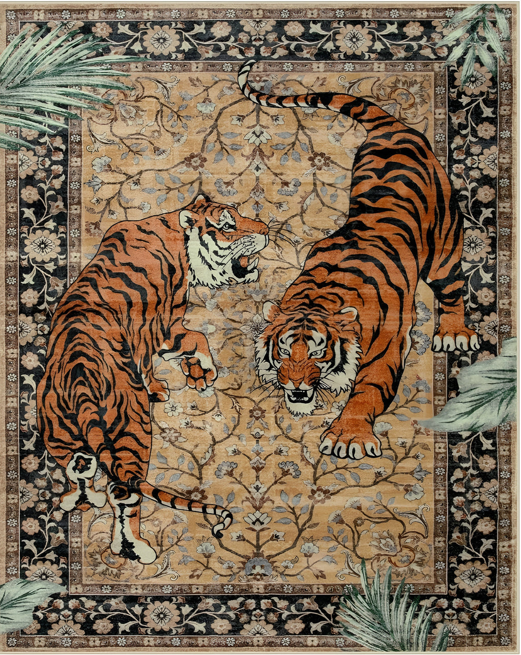 Tiger Tapestry Carpet Rug Anti-Slip