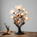 Floral Bronze Table Lamp