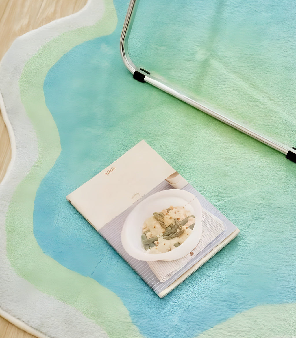 Pastel Cloud Indoor Area Rug - Modern Minimalist
