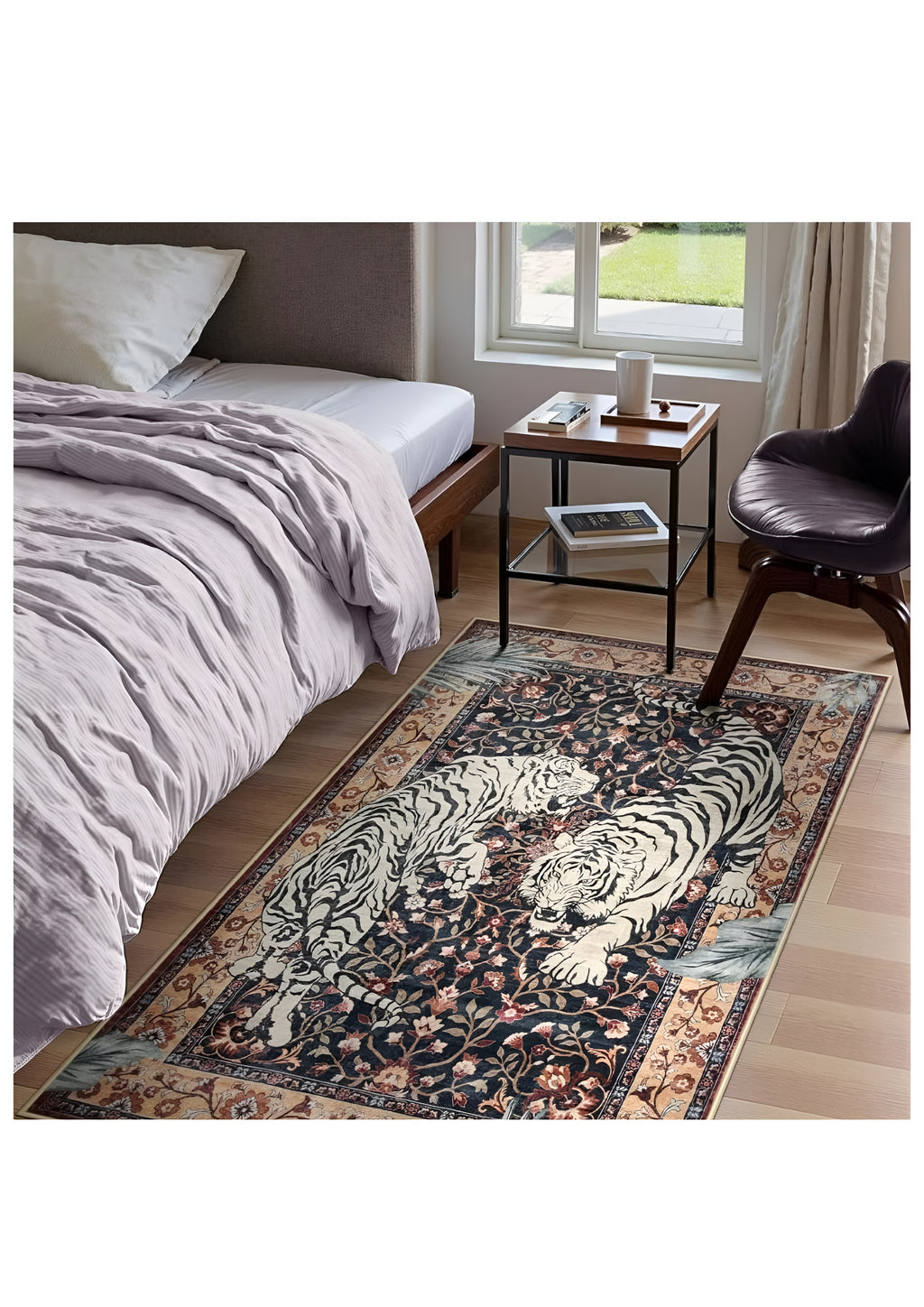 Tiger Tapestry Carpet Rug Anti-Slip