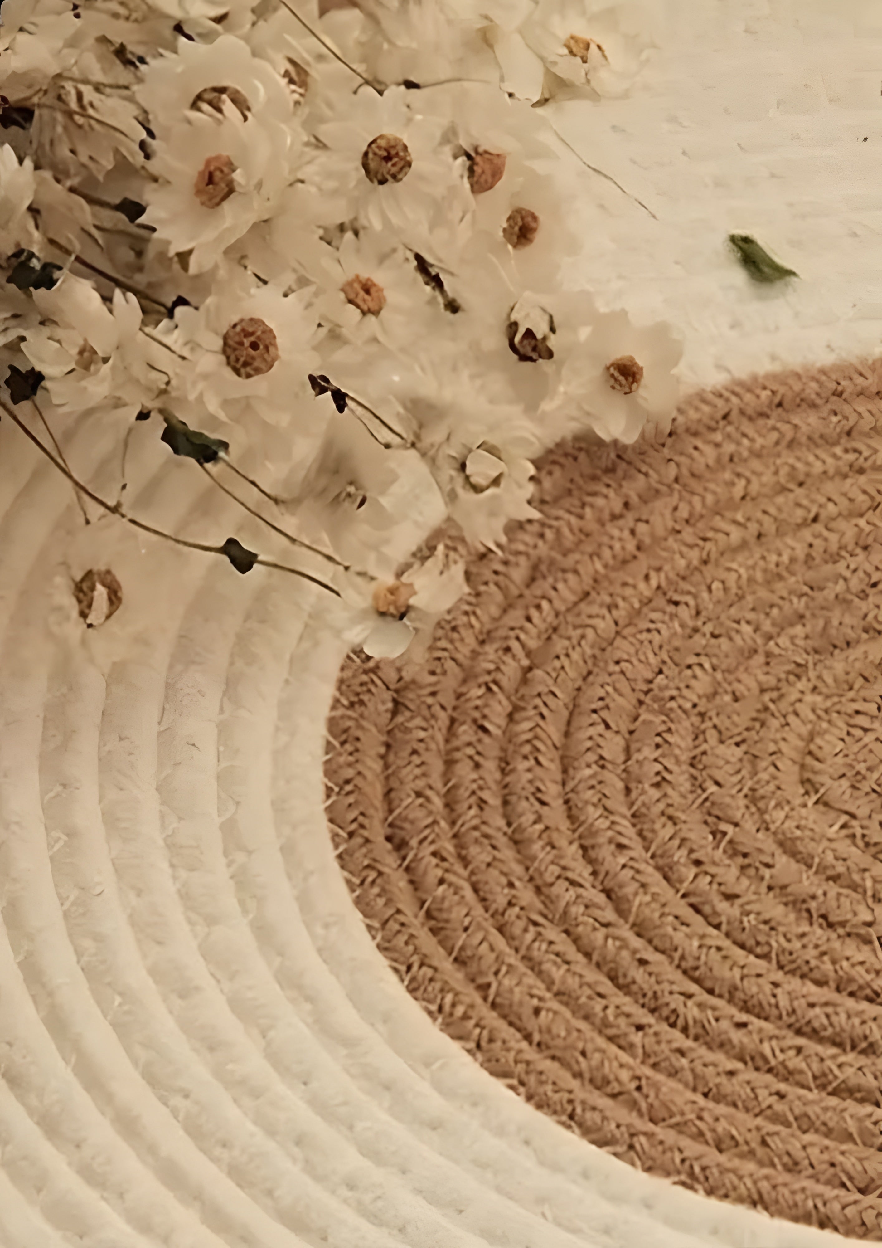 Boho Woven Oval Rug - Braided Minimalist
