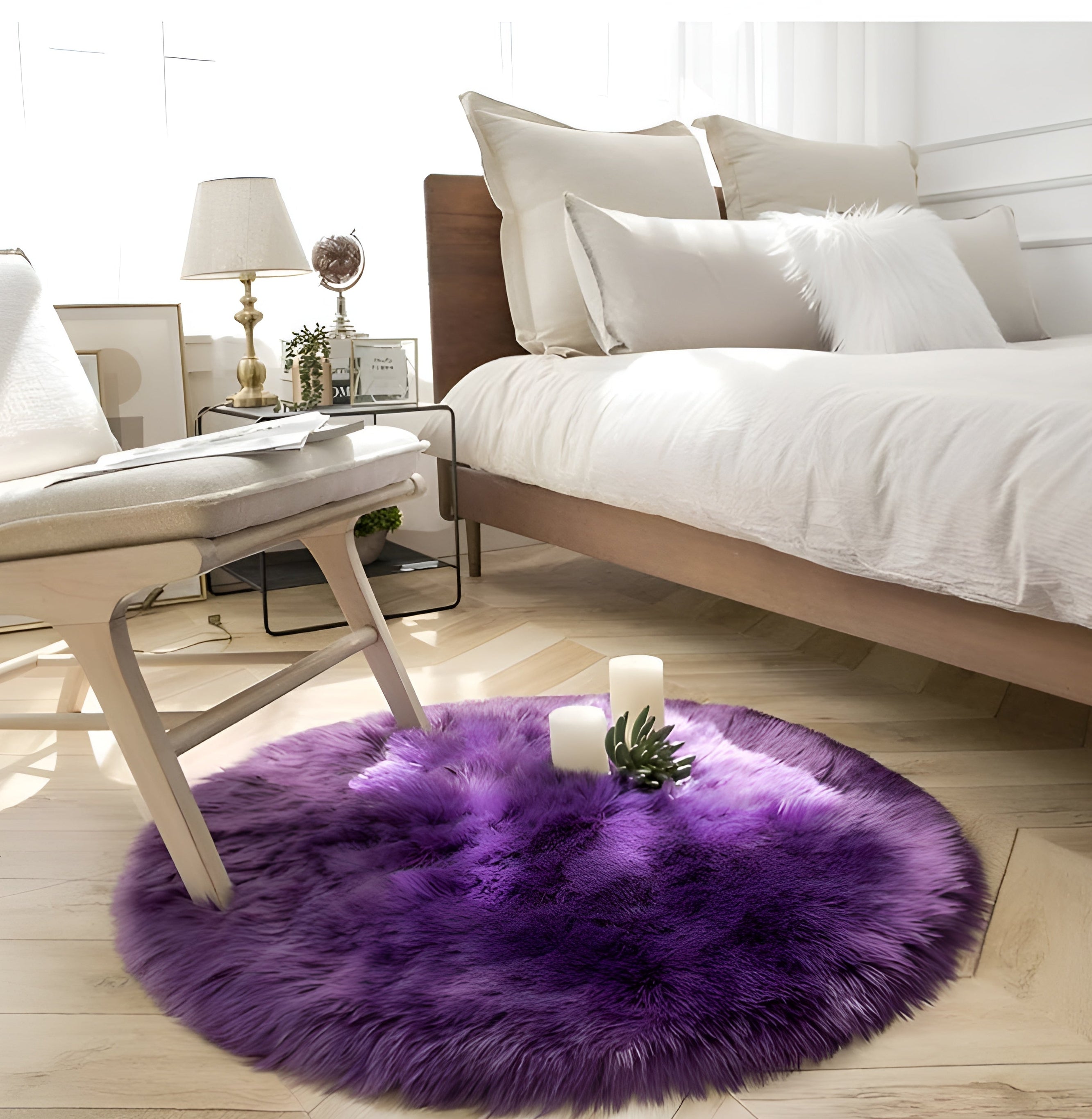 Round Cloud Plush Rug - Ultra Soft Minimalist