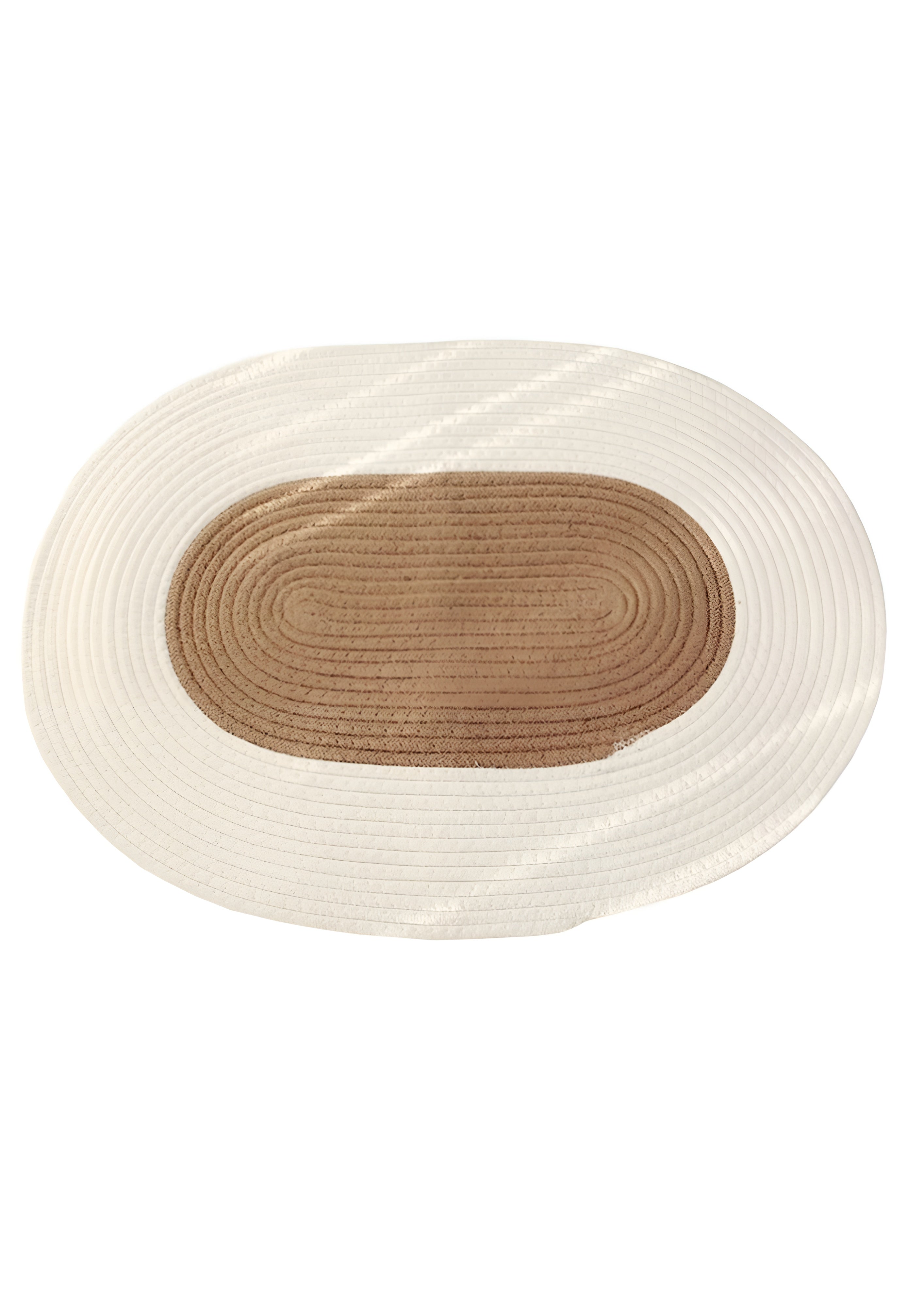 Boho Woven Oval Rug - Braided Minimalist