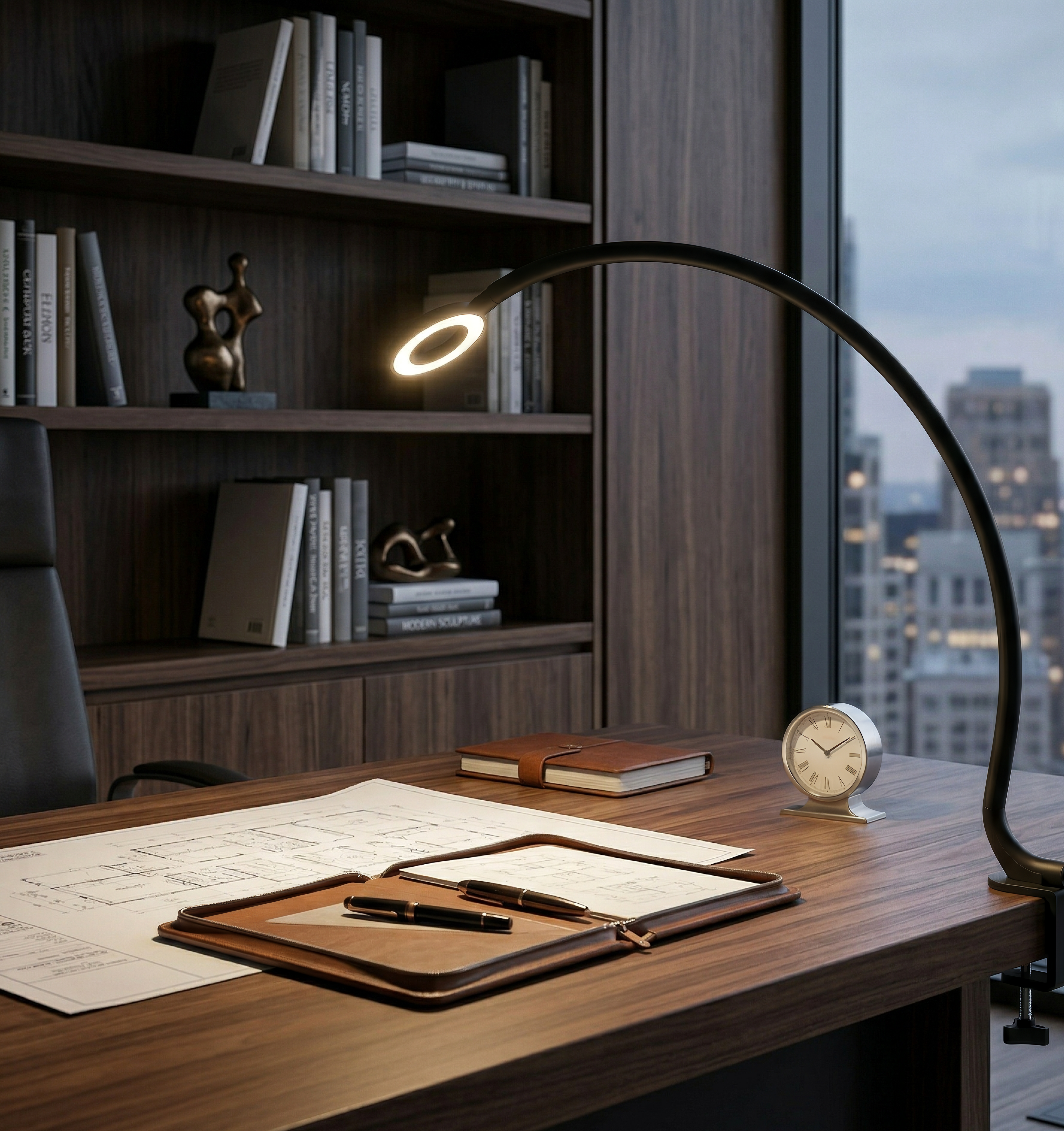 Sleek Arc LED Desk Lamp - Modern Minimalist Lighting